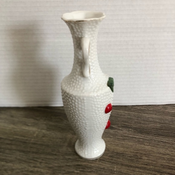 Vtg Adorable Cherry Vase - Picture 10 of 11